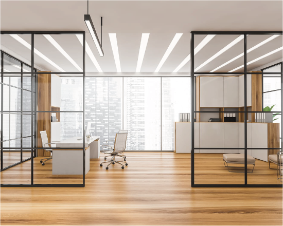 Office partition shop drawings